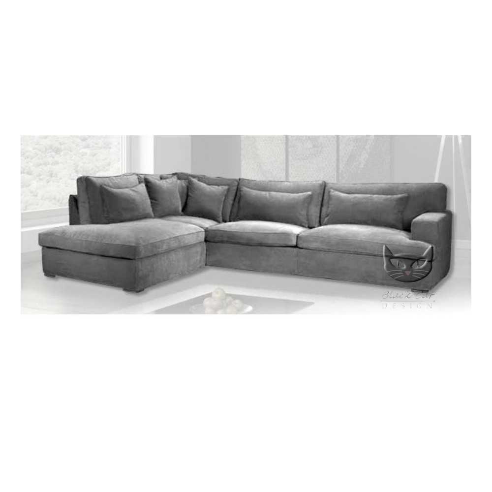 Klasyczny szary narożnik Elle 317x254 cm Klasyczny szary narożnik Elle 317x254 cm