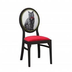 Model Vintage krzesło z kotem