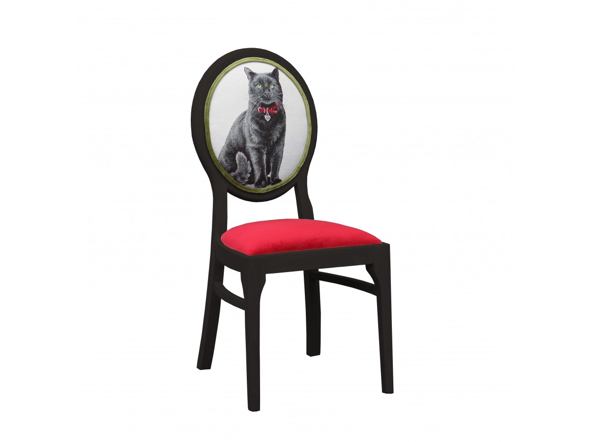 Model Vintage krzesło z kotem