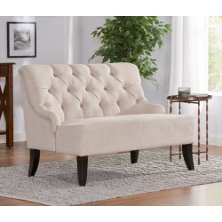 Verona ławeczka w jasnej tkaninie