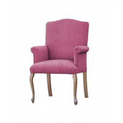 Laura różowe krzesło z podłokietnikami