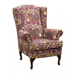 Babciny - fotel z wysokim oparciem uszak