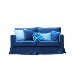 Kanapa Vesper 180 cm ze  ściąganym pokrowcem w tkaninie Amor Royal Blue