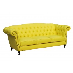 Archibald pikowany fotel z wysokim oparciem