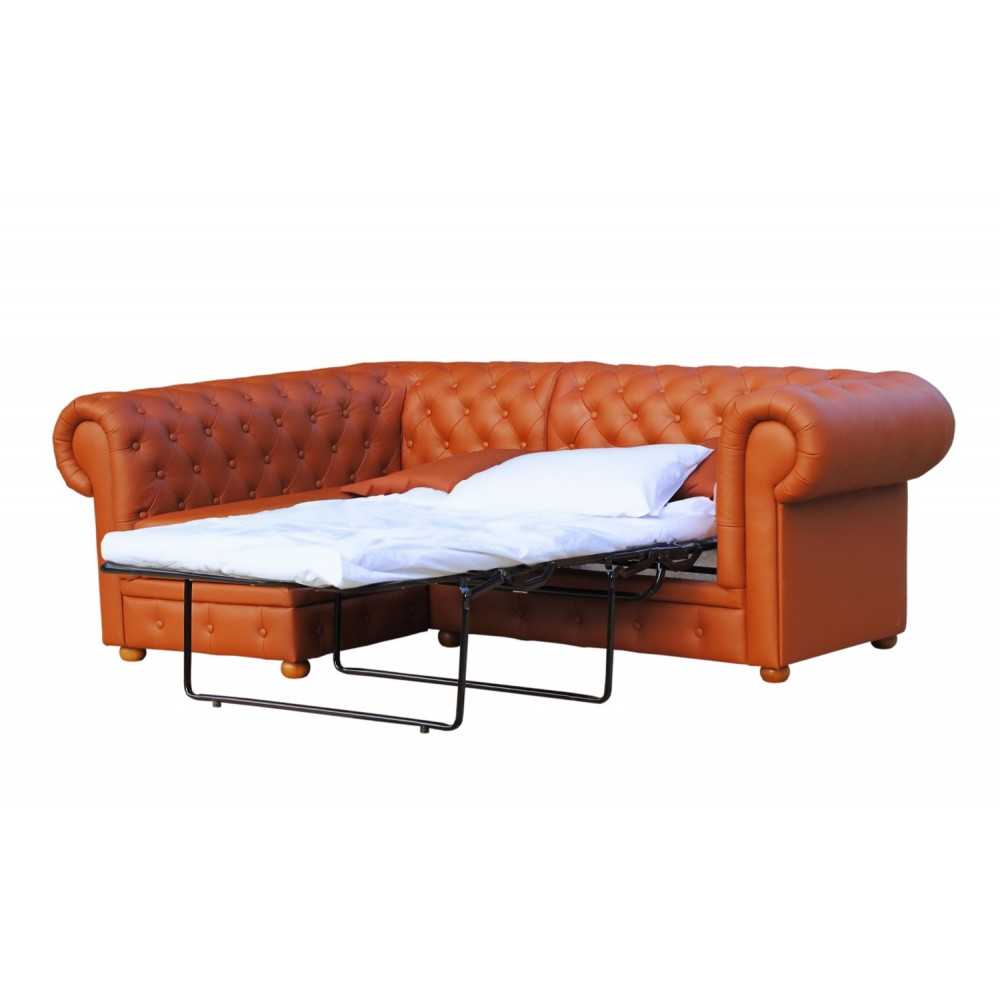 Pikowana kanapa narożna rozkładana Pikowana kanapa narożna rozkładana