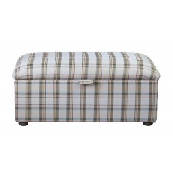 Laura pufa z pojemnikiem w kratę 80x35