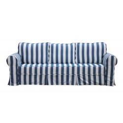 Sofa ze zdejmowanym obiciem w pasy Marie 236 cm Sofa ze zdejmowanym obiciem w pasy Marie 236 cm