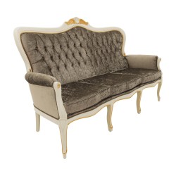 Foglia włoska ławeczka z rzeźbieniami