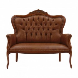 Foglia  stylowy skórzany włoski fotel