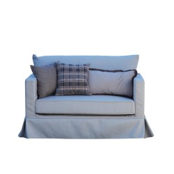 Sofa Vesper 135 cm ze ściąganym pokrowcem i funkcją spania