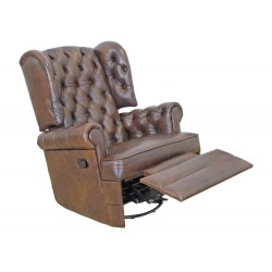 Pikowany fotel z relaxem 