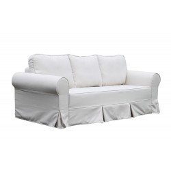 Stylowa sofa lniana rozkładana Marie 246