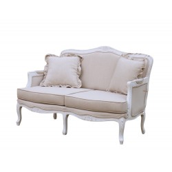 Cloe prowansalska sofa z lnianym obiciem Cloe prowansalska sofa z lnianym obiciem
