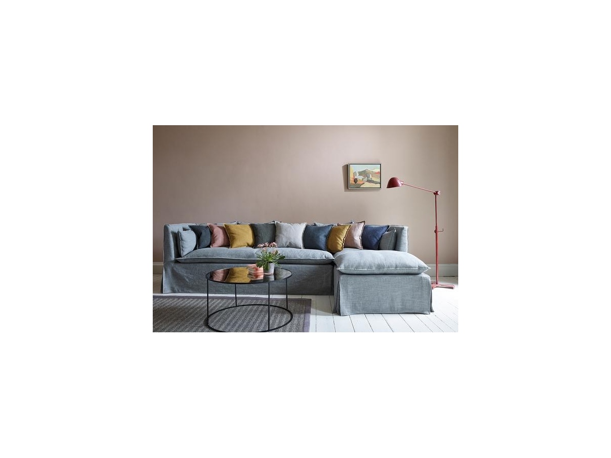 Patagonia lniana kanapa z otomaną 344 cm – wygodna i stylowa