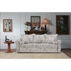 Angielska sofa z lnianym obiciem English Rose 240
