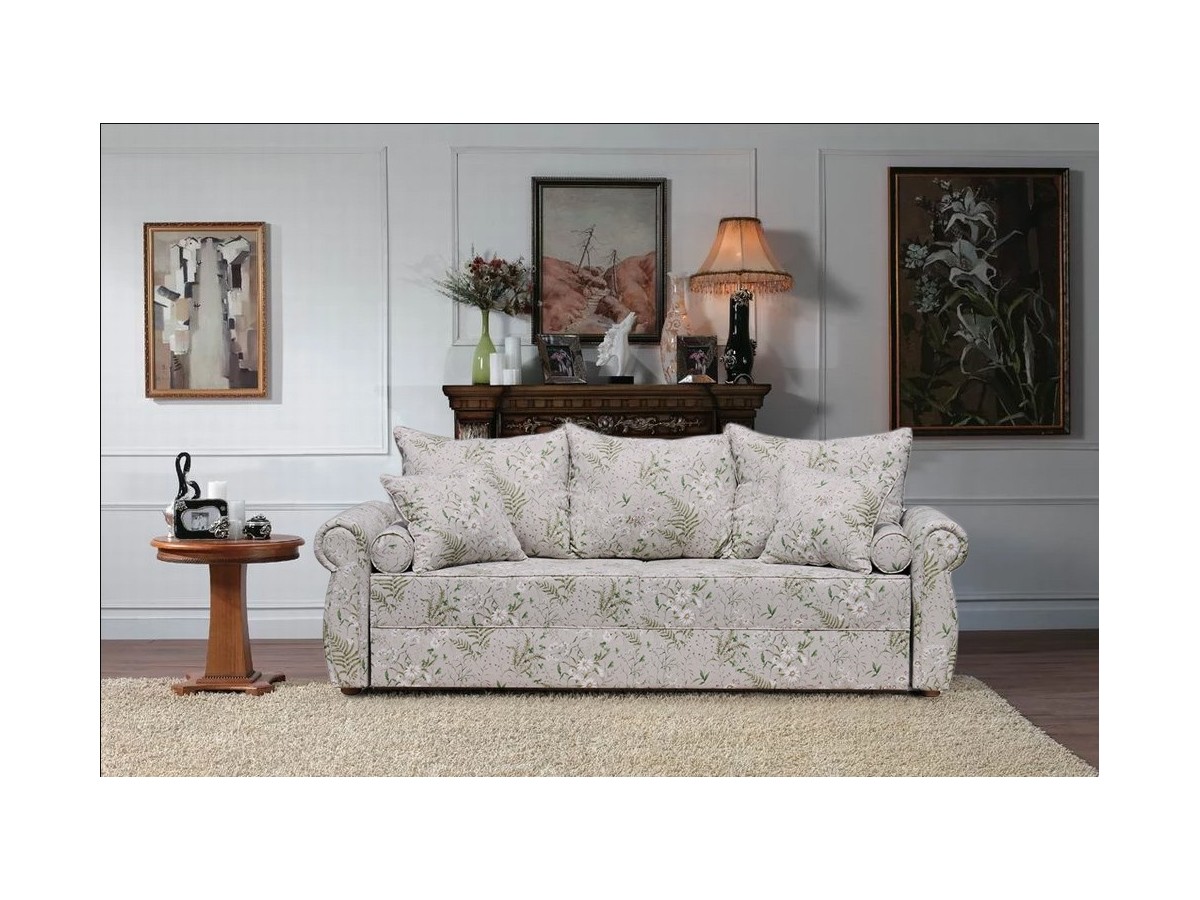 Angielska sofa z lnianym obiciem English Rose 240