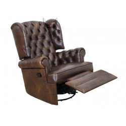 Pikowany fotel z funkcją relax - Królewski