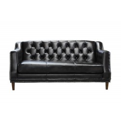 Magnat pikowana kanapa w skórze naturalnej 190 cm