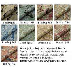 Tkanina Bombaj kolory do wyboru