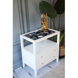 Stolik nocny z kolorowym blatem Clara NO.52