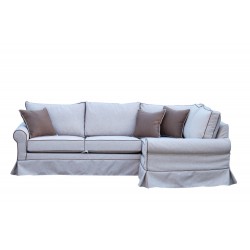 Christine 250x170 cm beżowy narożnik ze ściąganym pokrowcem