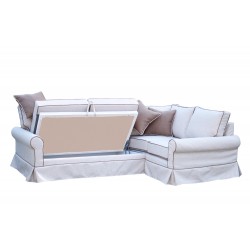 Christine 250x170 cm beżowy narożnik ze ściąganym pokrowcem