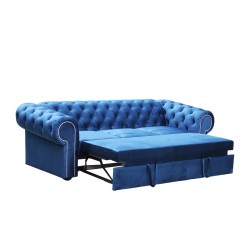 Ferro 250  atramentowy rozkładany chesterfield