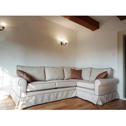 Christine 250x170 cm beżowy narożnik ze ściąganym pokrowcem