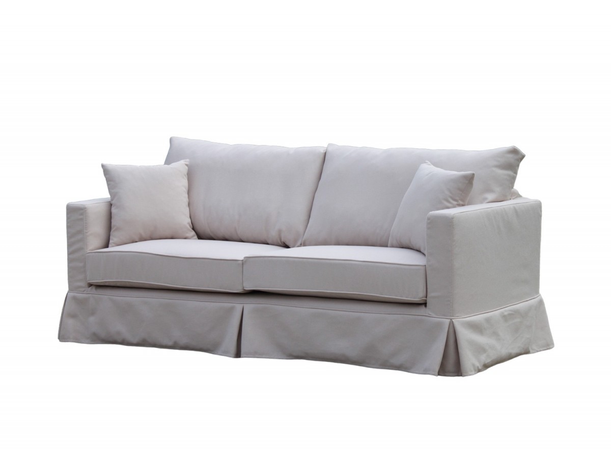 Luksusowa lniana kanapa z wypełnieniem z naturalnego pierza Vesper 210