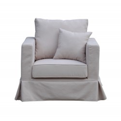 Miękki i wygodny fotel z wypełnieniem z naturalnego pierza Vesper