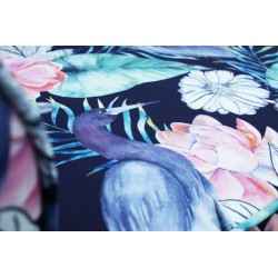 Rosaly 186 rozkładana kanapa w roślinny wzór