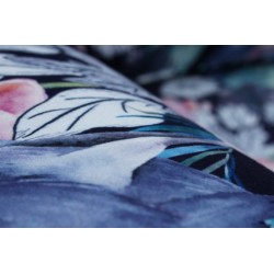 Rosaly 186 rozkładana kanapa w roślinny wzór