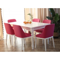 Narni krzesło na drewnianej podstawie zestaw