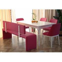 Stół Sevilla 170x90 biały stół z toczonymi nogami