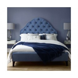 Sara niebieskie łóżko w stylu hampton