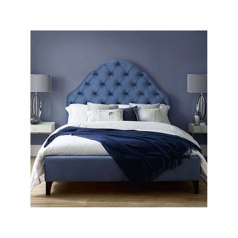 Sara niebieskie łóżko w stylu hampton