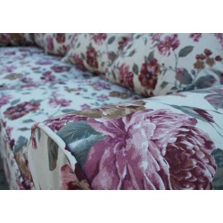 Sofa narożna Flower 240x175 cm, model z pokrowcem