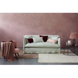 Cloud sofa z luźnym pokrowcem na wymiar