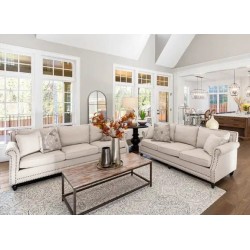 Zestaw sof z ćwiekami Lori