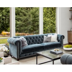 Komplet Lisa, stylowy zestaw chesterfiled do salonu