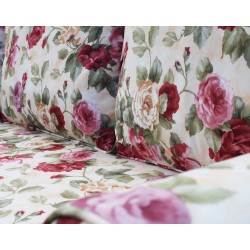 Flower 240x175 cm narożnik w bordowe róże