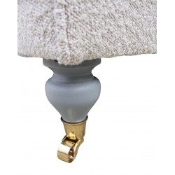 Sofa Tiara 220 w boucle z nóżką toczoną