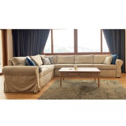 Marie duży narożnik z fartuchem w stylu Hampton 350x280