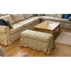 Marie pufa z pojemnikiem i fartuchem w stylu boho 100x40