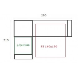Lavender narożnik w stylu prowansalskim na wymiar