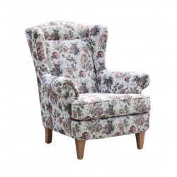Klasyczny fotel w stylu angielskim - fotel babciny