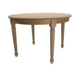 Luigi okrągły rozkładany stół w stylu prowansalskim