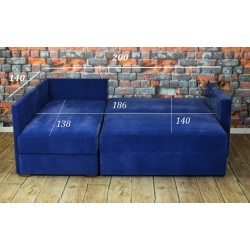 Sirius 200x140 - rozkładany narożnik w skórze na wymiar