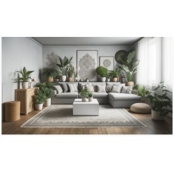 Szary narożnik w skandynawskim stylu Shepard