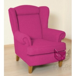 Babciny - fotel z wysokim oparciem uszak